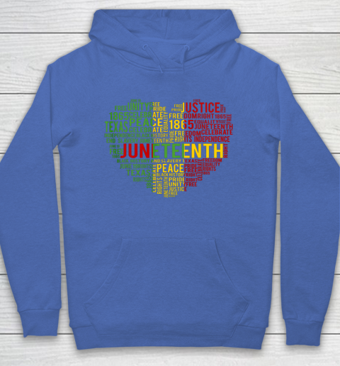 Juneteenth Heart Black History Afro American African Freedom Hoodie 6