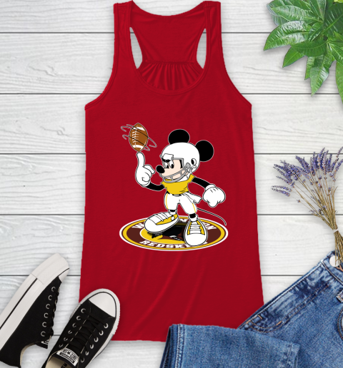 NFL Football Washington Redskins Cheerful Mickey Disney Shirt Racerback Tank 6