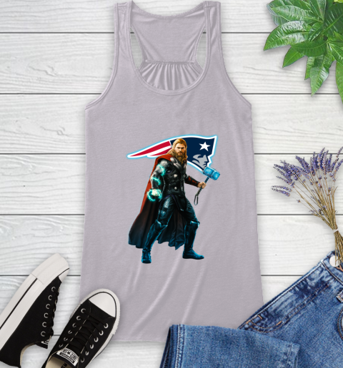 NFL Thor Avengers Endgame Football New England Patriots Racerback Tank 5