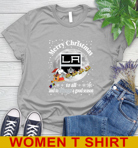 Los Angeles Kings Merry Christmas To All And To Kings A Good Season NHL Hockey Sports Women's T-Shirt 5