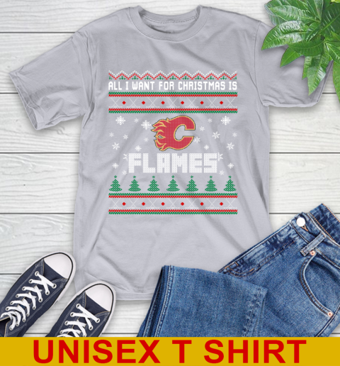 Calgary Flames NHL Hockey All I Want For Christmas Is My Team Sports 5