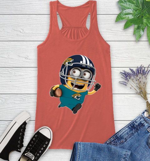 NFL Jacksonville Jaguars Minions Disney Football Sports Racerback Tank 4