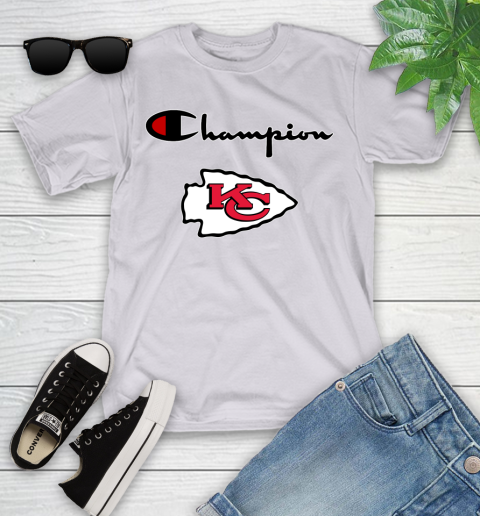 NFL Football Kansas City Chiefs Champion Shirt Youth T-Shirt 2