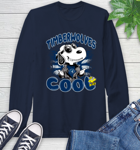 NBA Basketball Minnesota Timberwolves Cool Snoopy Shirt Long Sleeve T-Shirt 3