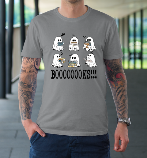 Halloween Ghost Books Nerd Funny T-Shirt | Tee For Sports
