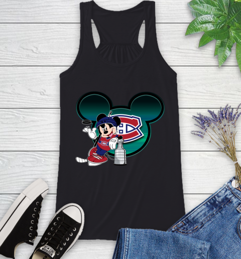 NHL Montreal Canadiens Stanley Cup Mickey Mouse Disney Hockey T Shirt Racerback Tank 3 NHL Montreal Canadiens Stanley Cup Mickey Mouse Disney Hockey T Shirt Racerback Tank - Image 3