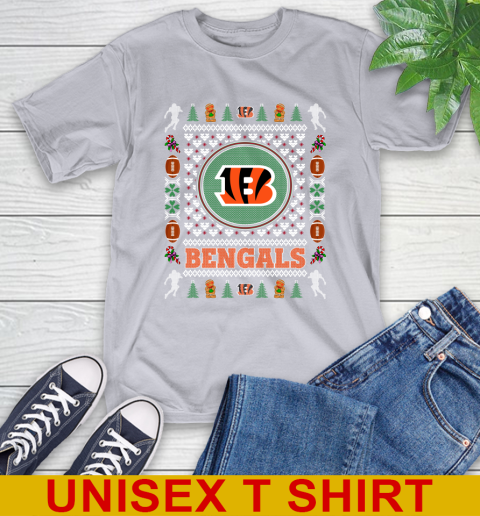 Cincinnati Bengals Merry Christmas NFL Football Loyal Fan T-Shirt 5