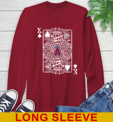 Los Angeles Angels MLB Baseball The King Of Spades Death Cards Shirt Long Sleeve T-Shirt 9
