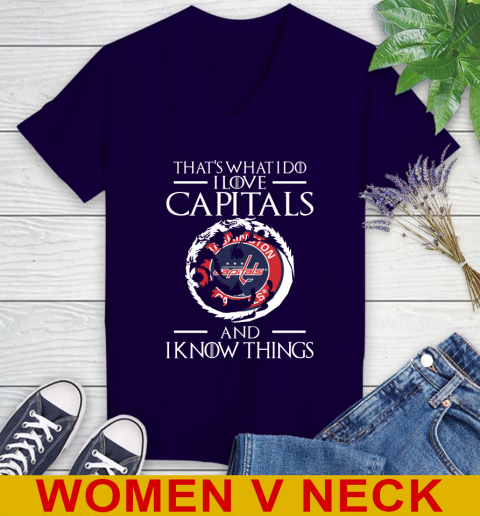 Washington Capitals NHL Hockey That's What I Do I Love My Team And I Know Things Game Of Thrones 75