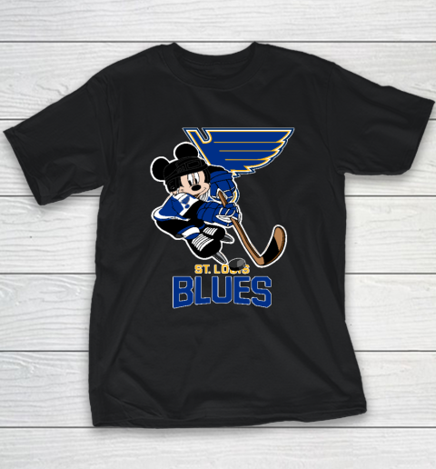 NHL St.Louis Blues Mickey Mouse Disney Hockey Youth T-Shirt