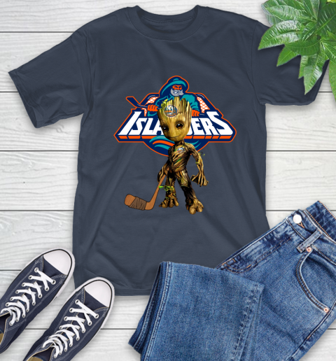 New York Islanders NHL Hockey Groot Marvel Guardians Of The Galaxy T-Shirt 4