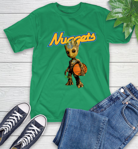 Denver Nuggets NBA Basketball Groot Marvel Guardians Of The Galaxy T-Shirt 7