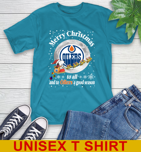 Edmonton Oilers Merry Christmas To All And To Oilers A Good Season NHL Hockey Sports T-Shirt 9