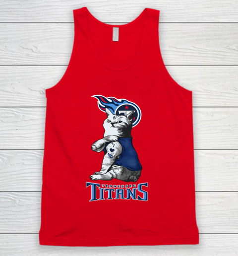 NFL Football My Cat Loves Tennessee Titans Tank Top 5