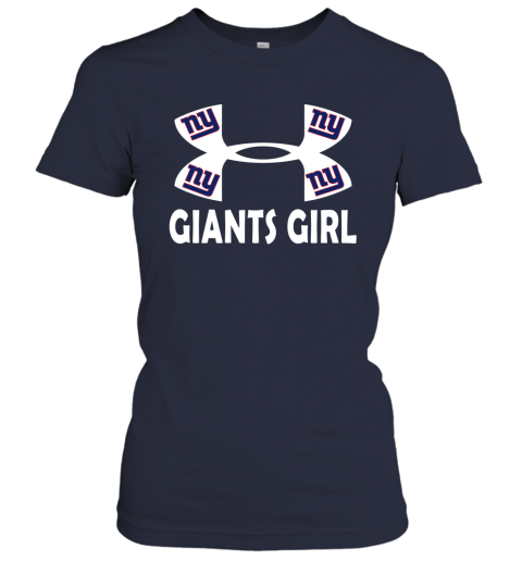 NFL New York Giants Girl Under Armour Football Sports 3wnovrJOz8H ladies t shirt 20 95 151514 front navy