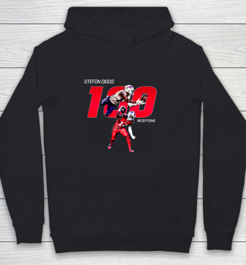 Stefon Diggs 100 Receptions Youth Hoodie
