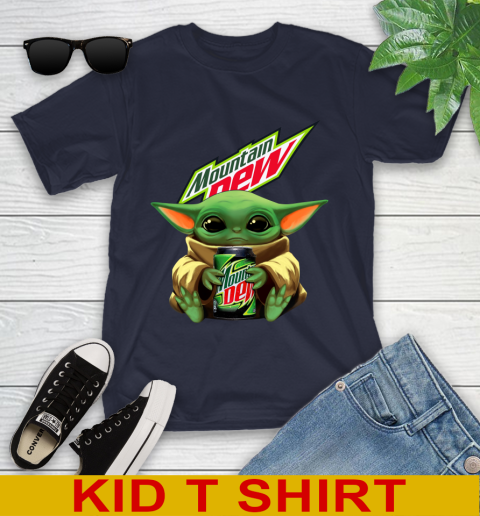 Star Wars Baby Yoda Hugs Mountain Dew Soft Drink Shirt 103