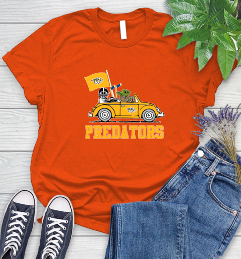 Nhl Hockey Nashville Predators Darth Vader Baby Yoda Driving Star