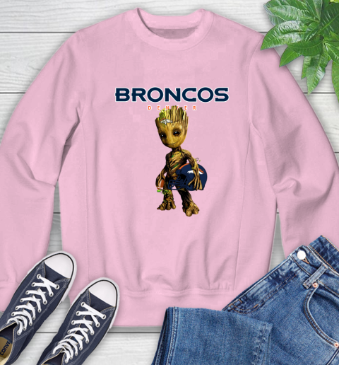 Denver Broncos NFL Football Groot Marvel Guardians Of The Galaxy Sweatshirt 9