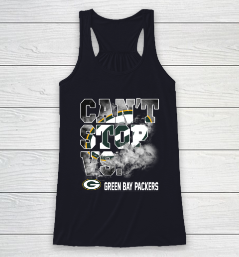 NFL Green Bay Packers Can't Stop Vs Racerback Tank 7
