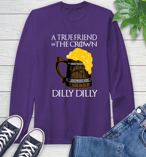NBA Orlando Magic A True Friend Of The Crown Game Of Thrones Beer Dilly Dilly Basketball Long Sleeve T-Shirt 5