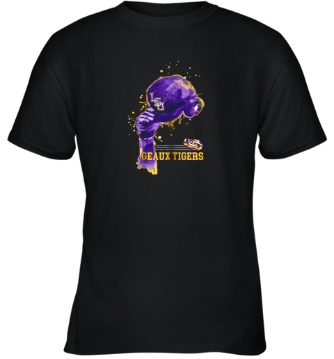 LSU Tigers Rising Baseball Hat Shirt  Apparel Youth T-Shirt