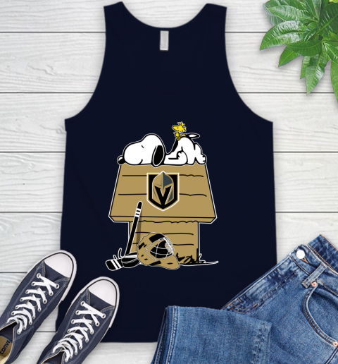 Vegas Golden Knights NHL Hockey Snoopy Woodstock The Peanuts Movie Tank Top 3