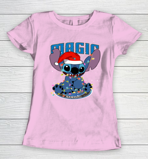 Orlando Magic NBA noel stitch Basketball Christmas Women's T-Shirt 6