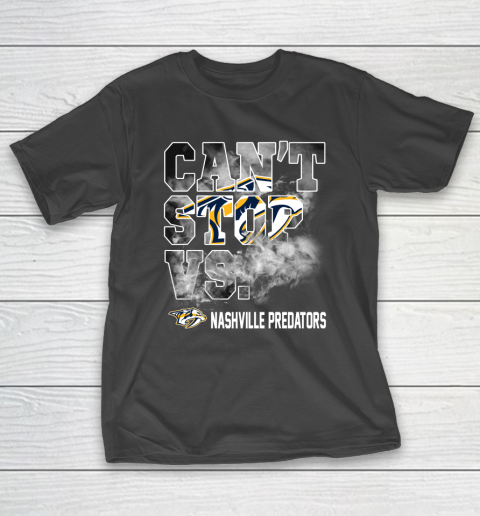 NHL Nashville Predators Hockey Can't Stop Vs T-Shirt