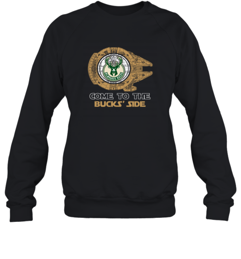 NBA Come To The Milwaukee Bucks Side Star Wars Basketball Sports Sweatshirt