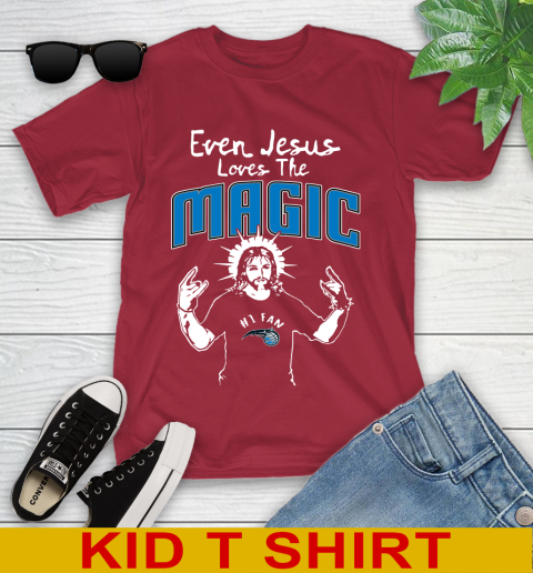 Orlando Magic NBA Basketball Even Jesus Loves The Magic Shirt Youth T-Shirt 12