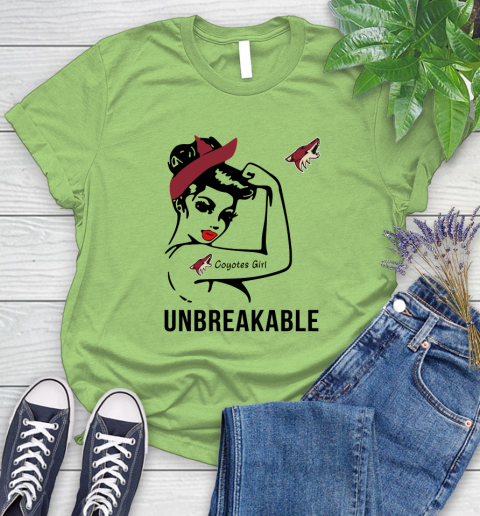 NHL Arizona Coyotes Girl Unbreakable Hockey Sports Women's T-Shirt 7