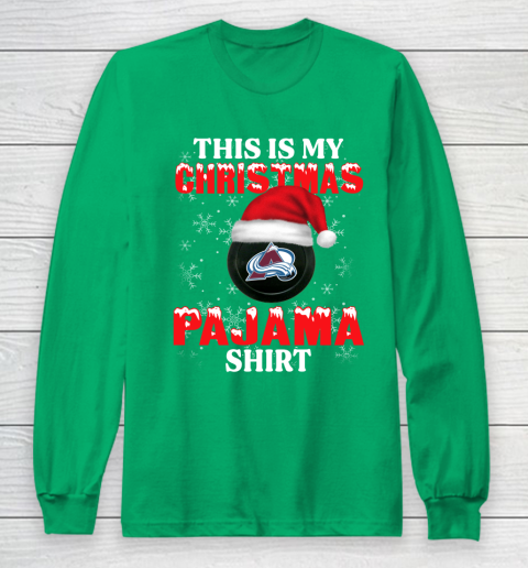 Colorado Avalanche This Is My Christmas Pajama Shirt NHL Long Sleeve T-Shirt 4