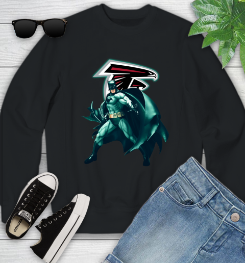 NFL Batman Football Sports Atlanta Falcons Youth Sweatshirt 2