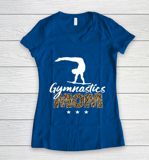 Mother s day Gymnastics Mom for mom mother s day funny Women's V-Neck T-Shirt 7