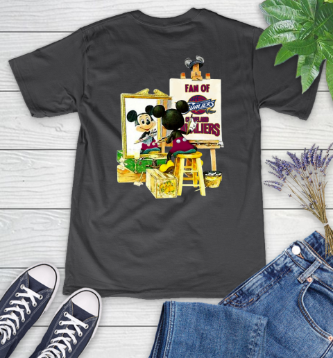 NBA Basketball Cleveland Cavaliers Mickey Drawing Shirt 77