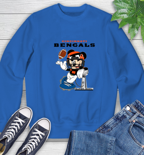 NFL Cincinnati Bengals Mickey Mouse Disney Super Bowl Football T Shirt Sweatshirt 8