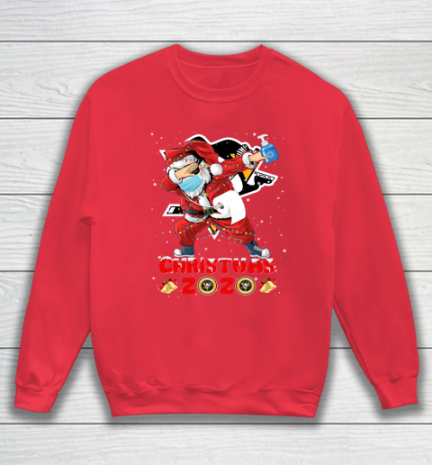 Pittsburgh Penguins Funny Santa Claus Dabbing Christmas 2020 NHL Sweatshirt 7