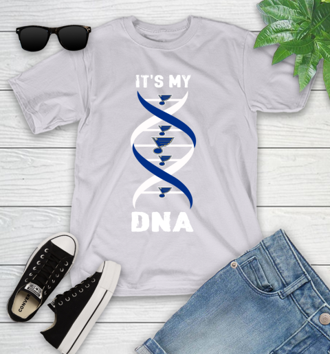 St.Louis Blues NHL Hockey It's My DNA Sports Youth T-Shirt 4