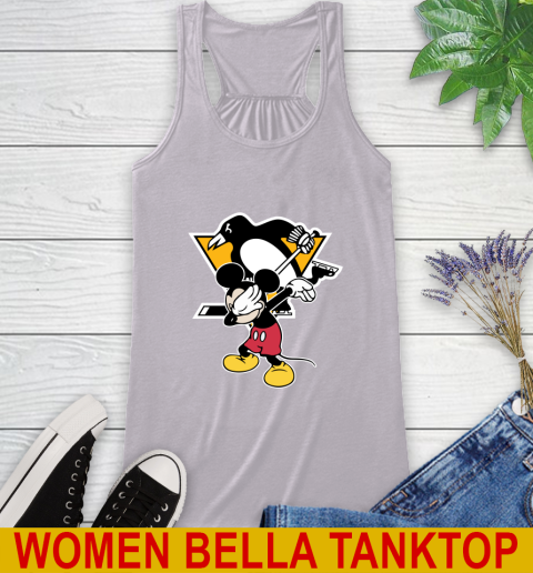 Pittsburgh Penguins NHL Hockey Dabbing Mickey Disney Sports Racerback Tank 5