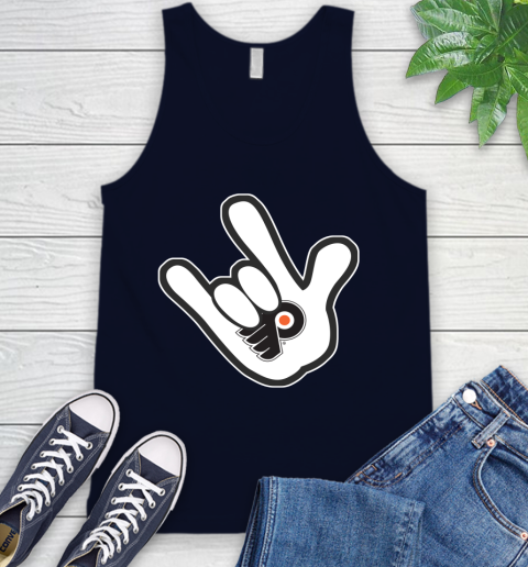 Philadelphia Flyers NHL Hockey Mickey Rock Hand Disney Tank Top 3