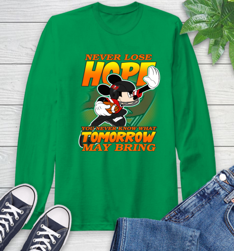 Tampa Bay Buccaneers NFL Football Mickey Disney Never Lose Hope Long Sleeve T-Shirt 8