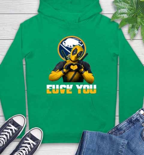 NHL Buffalo Sabres Deadpool Love You Fuck You Hockey Sports Hoodie 8