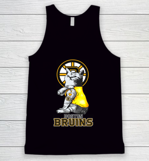 NHL My Cat Loves Boston Bruins Hockey Tank Top