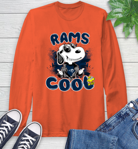 NFL Football Los Angeles Rams Cool Snoopy Shirt Long Sleeve T-Shirt 4