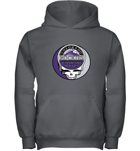 Colorado Rockies The Grateful Dead Baseball MLB Mashup Youth Hoodie