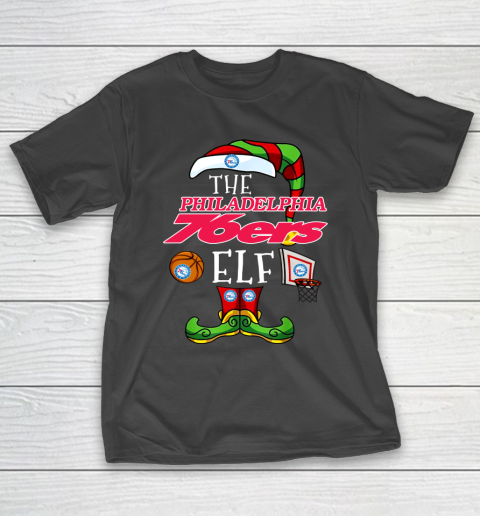 Philadelphia 76ers Christmas ELF Funny NBA T-Shirt