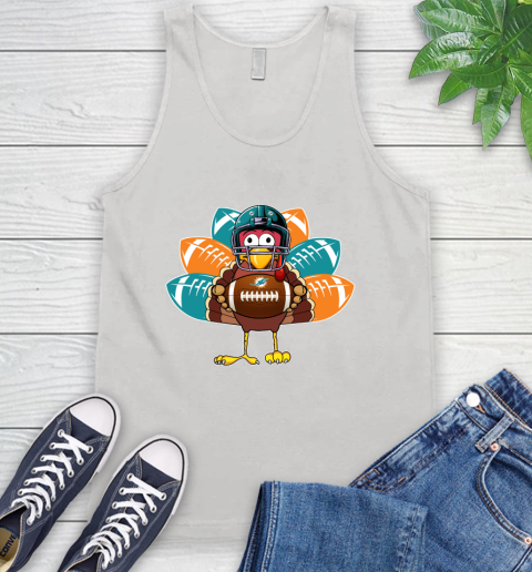 Miami Dolphins Turkey Thanksgiving Day Tank Top