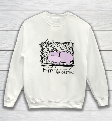 I Want A Hippopotamus For Christmas Hippo for Kid Women Men Sweatshirt