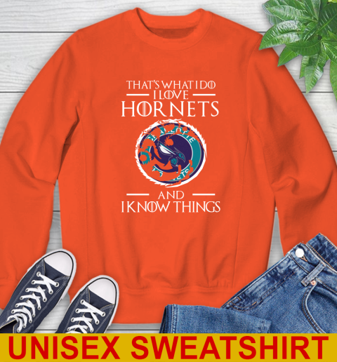 Charlotte Hornets NBA Basketball That's What I Do I Love My Team And I Know Things Game Of Thrones 27